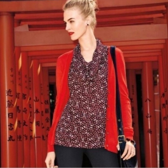 Cabi Houndstooth Print Career‎ Top | XS - Picture 2 of 7